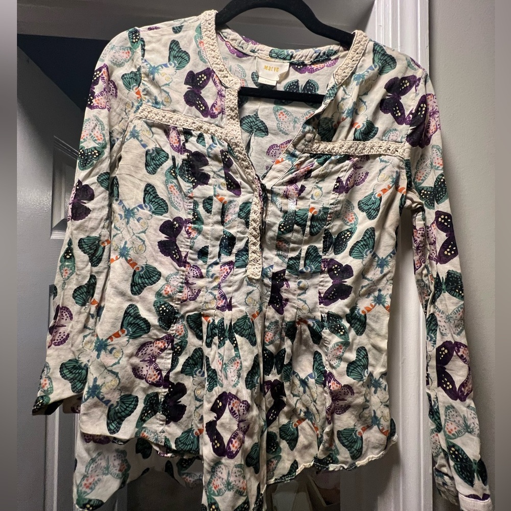 Flowy butterfly petite top